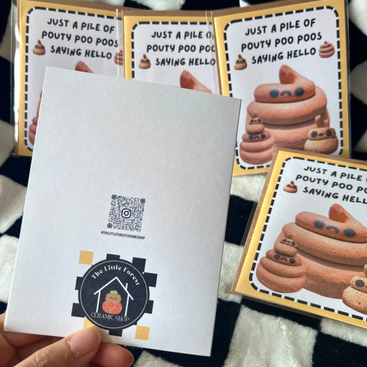 Pile of $hit Little Forest Greeting Cards