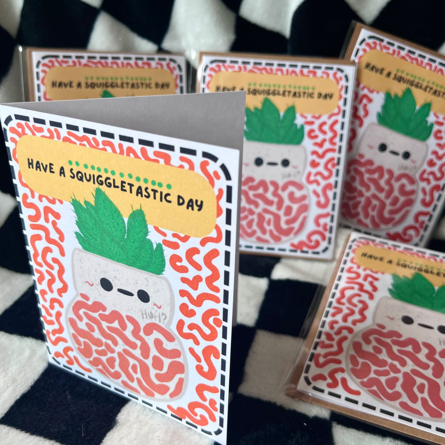 Squiggle wiggle Little Forest Greeting Cards