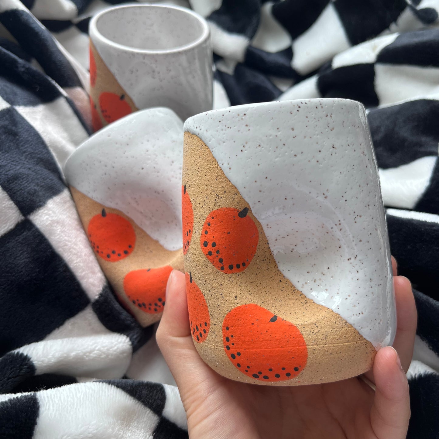 Orange Dimple Cup