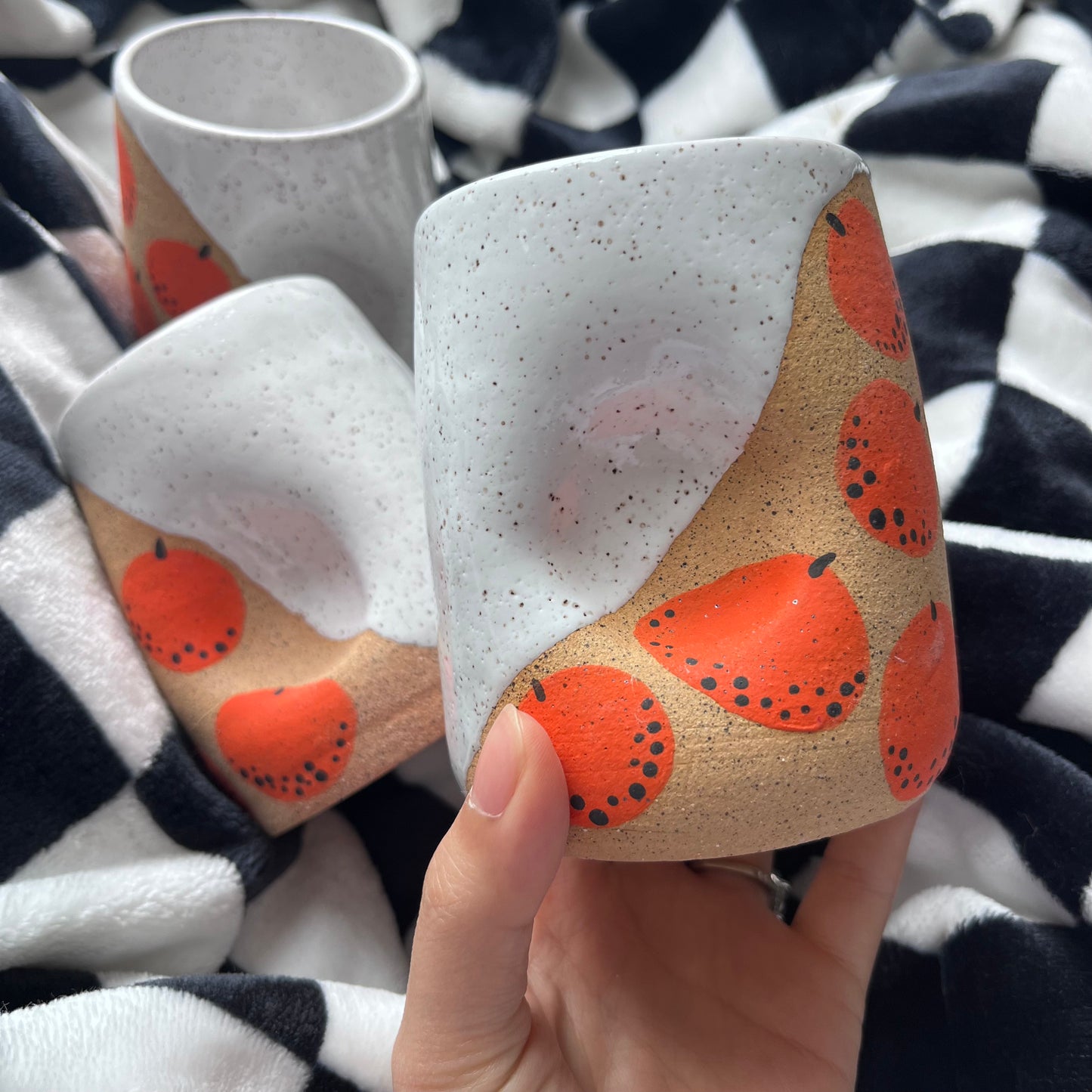 Orange Dimple Cup