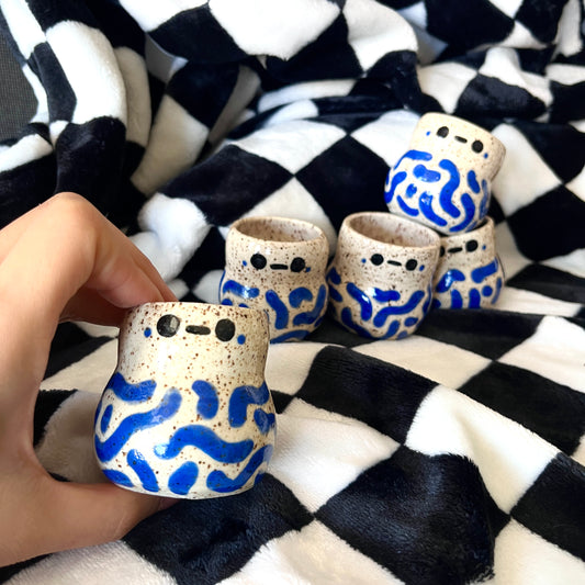 Blue Wiggle Espresso Cups