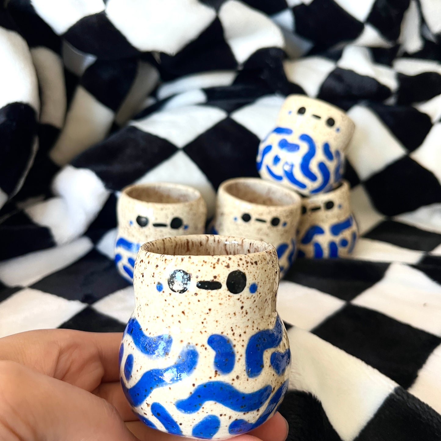 Blue Wiggle Espresso Cups