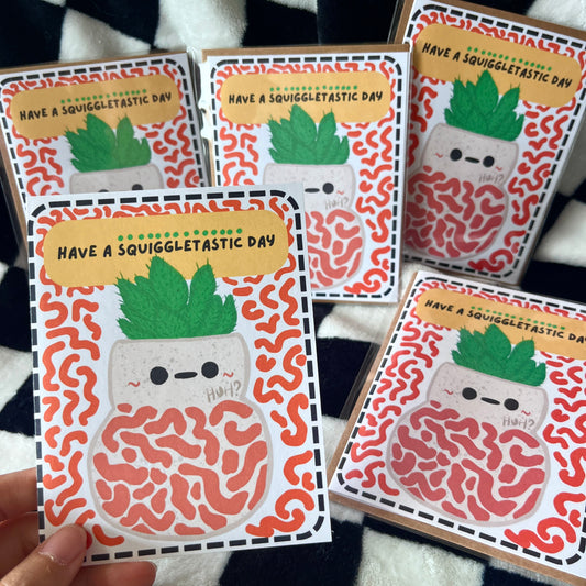 Squiggle wiggle  Little Forest Greeting Cards