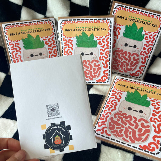 Squiggle wiggle  Little Forest Greeting Cards