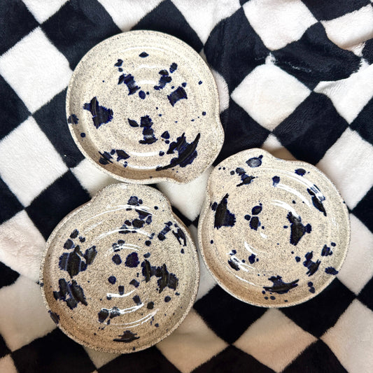 Navy splash Spoon Rest