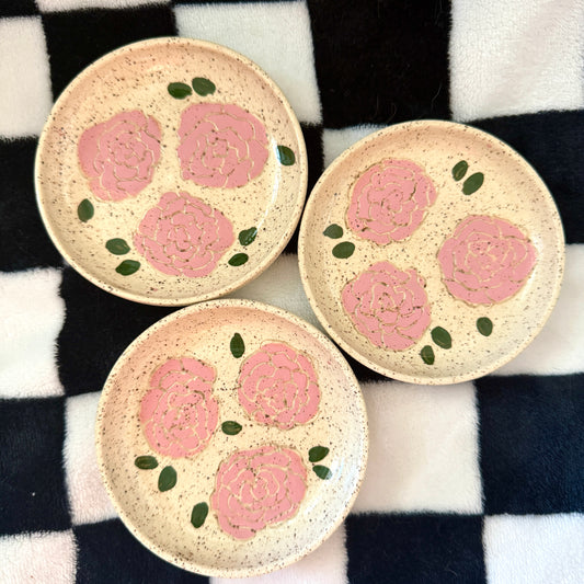 Pink Flower mini plate