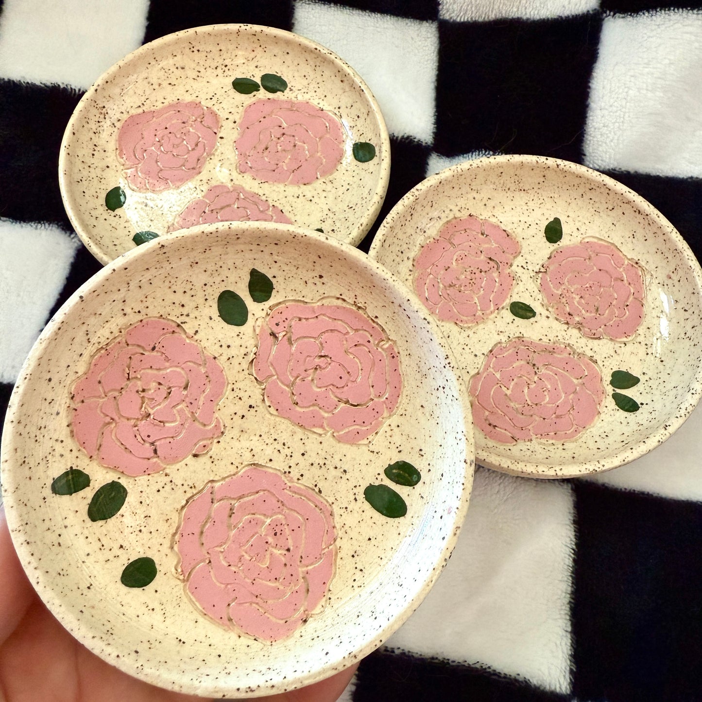 Pink Flower mini plate