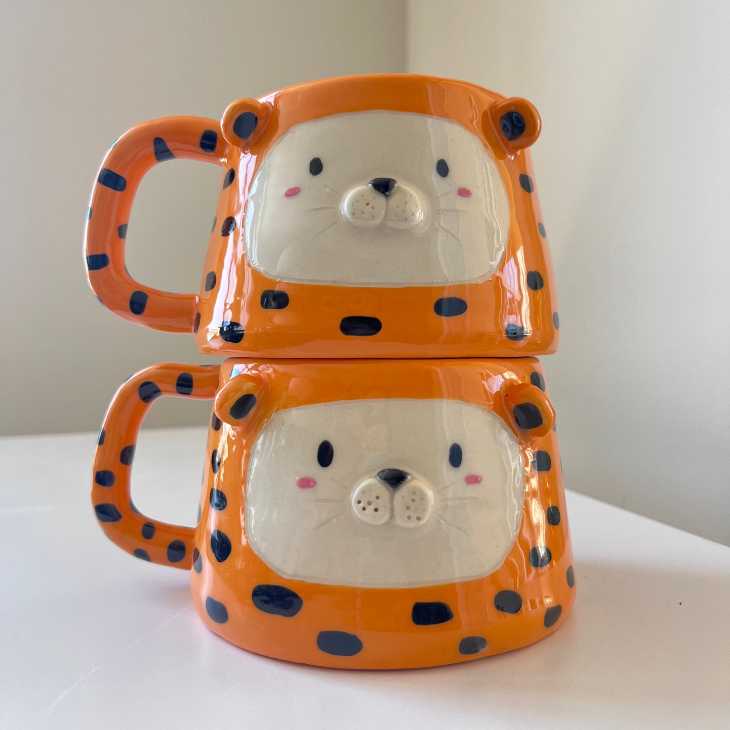 Cheetah mugs