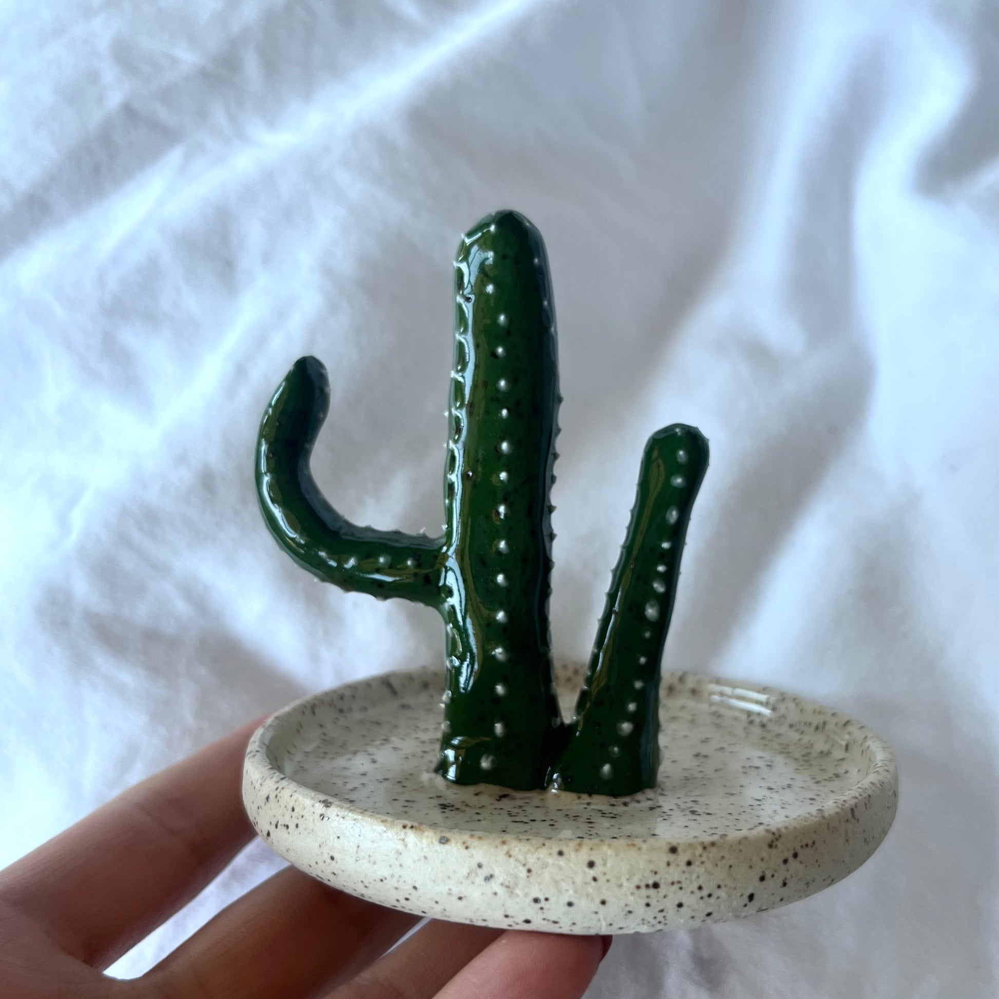 Ceramic cactus ring holder online